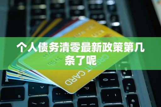 詳解個(gè)人債務(wù)清零與信用修復(fù)服務(wù) 最新政策解讀與實(shí)用指南